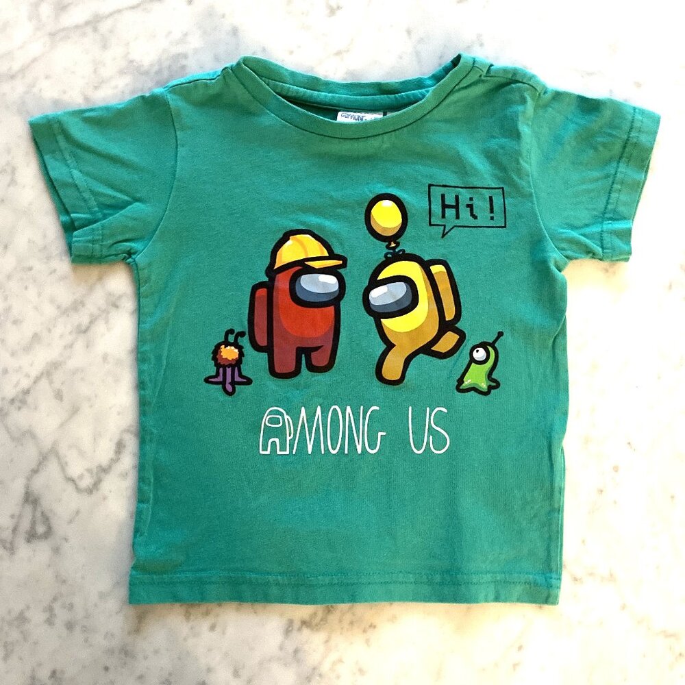 Among Us Green Shirt Size 100 Size 3T